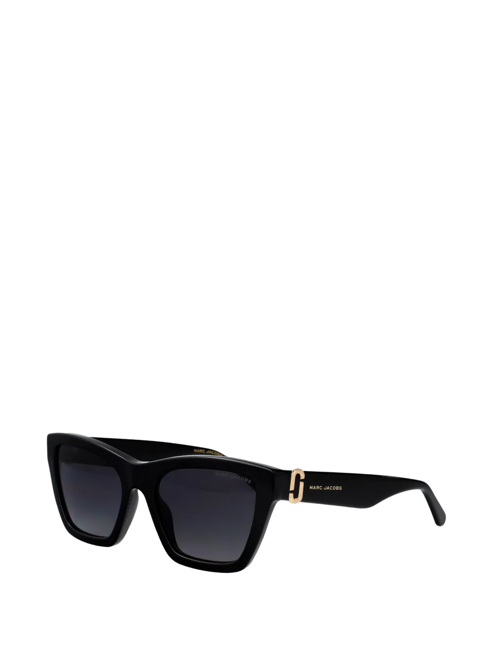 Marc Jacobs Eyewear Zonnebril met rechthoekig montuur en logo Zwart