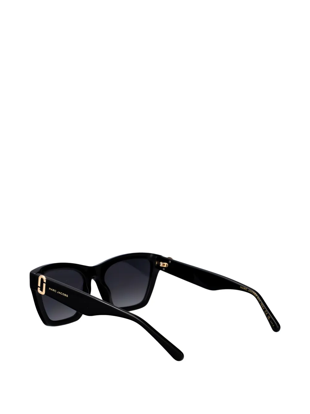 Marc Jacobs Eyewear Zonnebril met rechthoekig montuur en logo Zwart