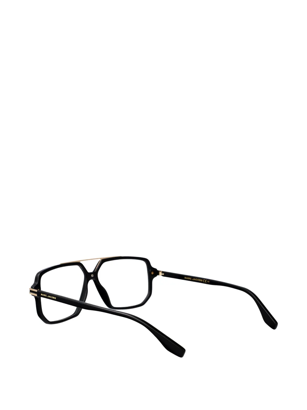 Marc Jacobs Eyewear Bril met geometrisch browline montuur Zwart