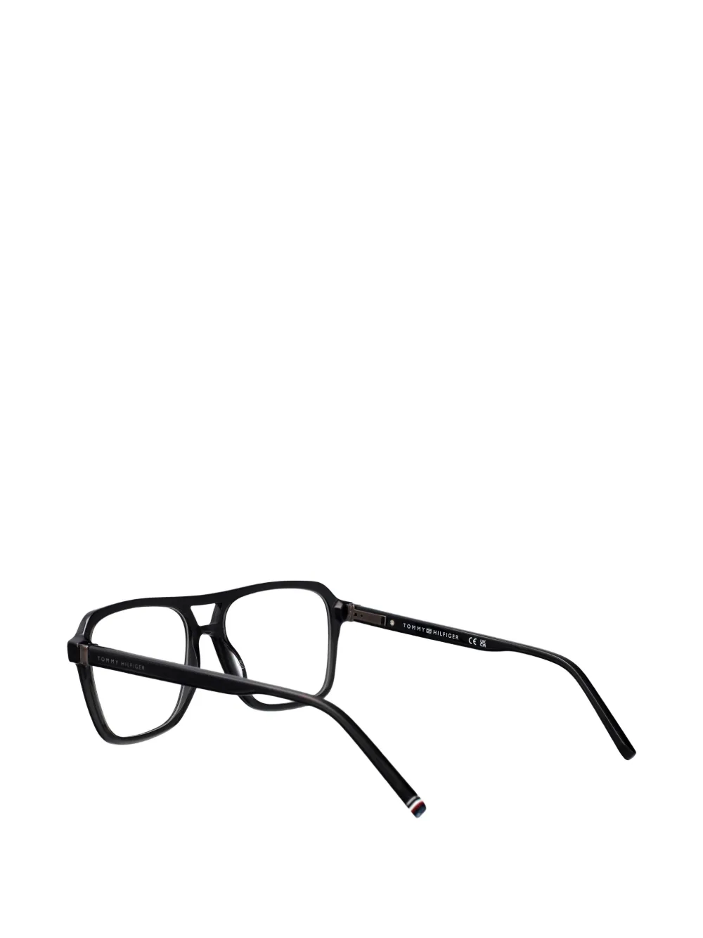 Tommy Hilfiger Bril met browline montuur Zwart