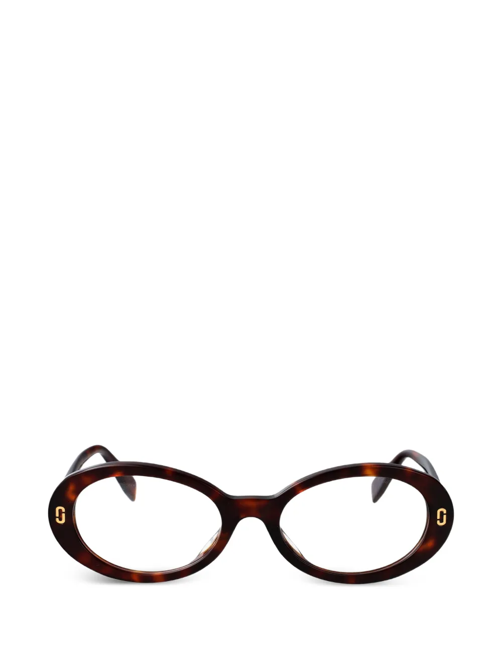 Marc Jacobs Eyewear oval-frame glasses - Marrone