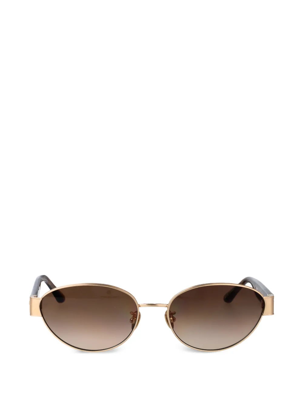 Linda Farrow Sheri oval-frame sunglasses - Oro