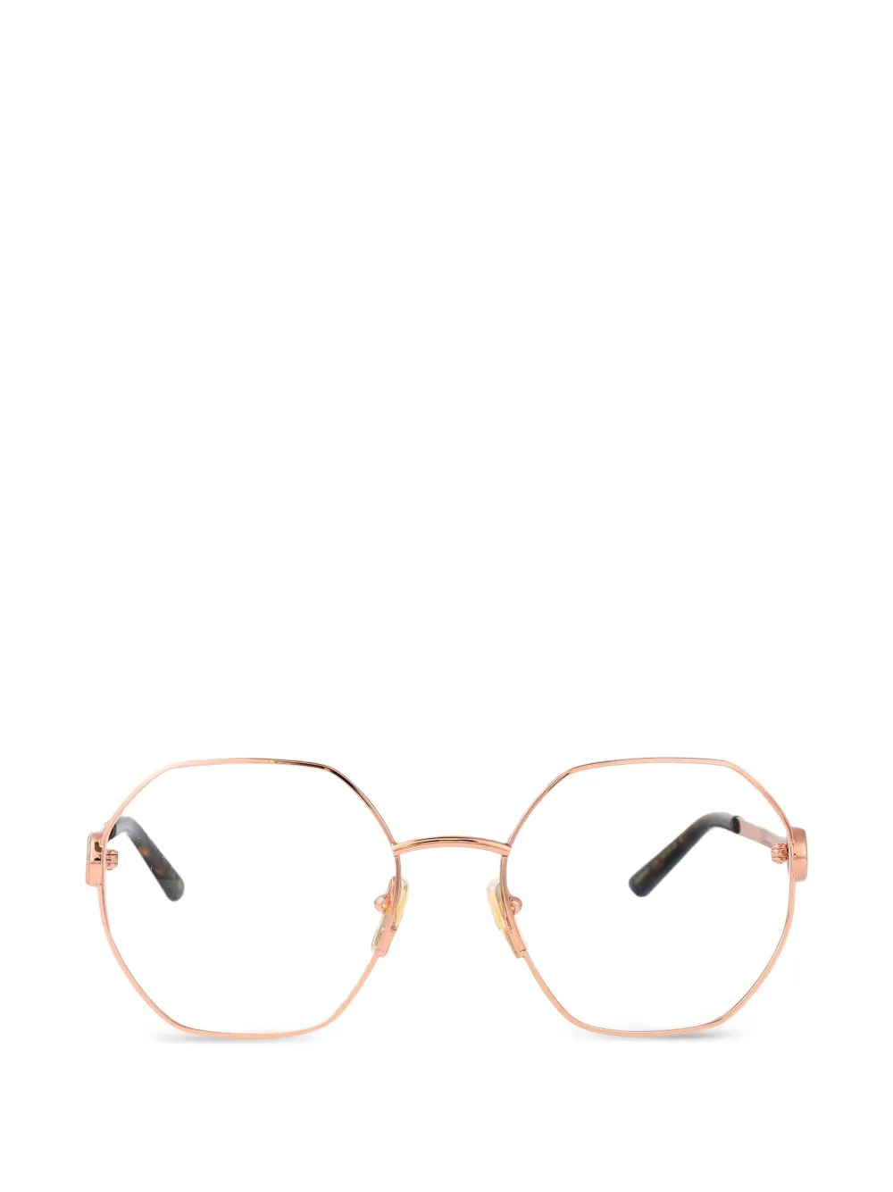 Gucci Eyewear geometric logo-embellished glasses - Rosa
