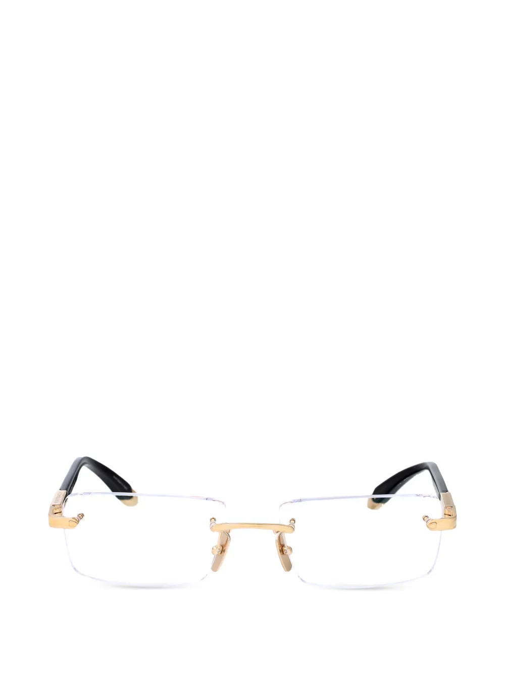 Maybach eyewear The Symphony ii rimless rectangle glasses - Oro