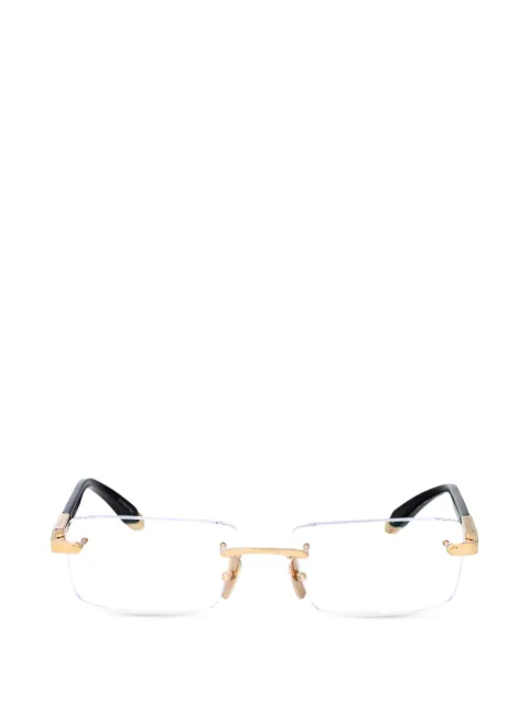 Maybach eyewear  The Symphony ii rimless rectangle glasses