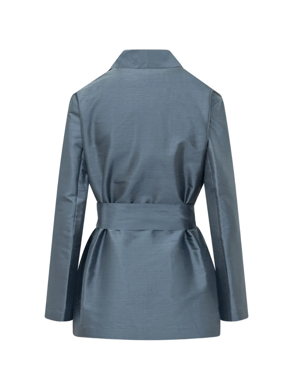  Max Mara Blazer Con Cinturón - Azul 