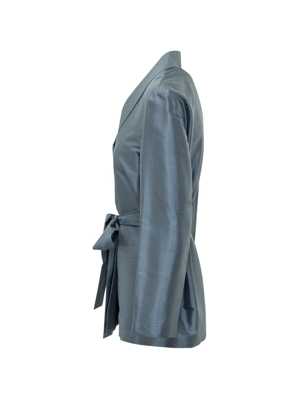  Max Mara Blazer Con Cinturón - Azul 