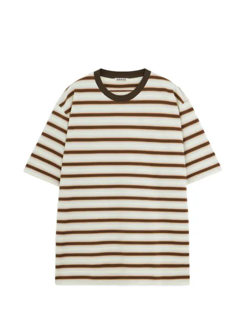 Auralee striped short-sleeve T-shirt