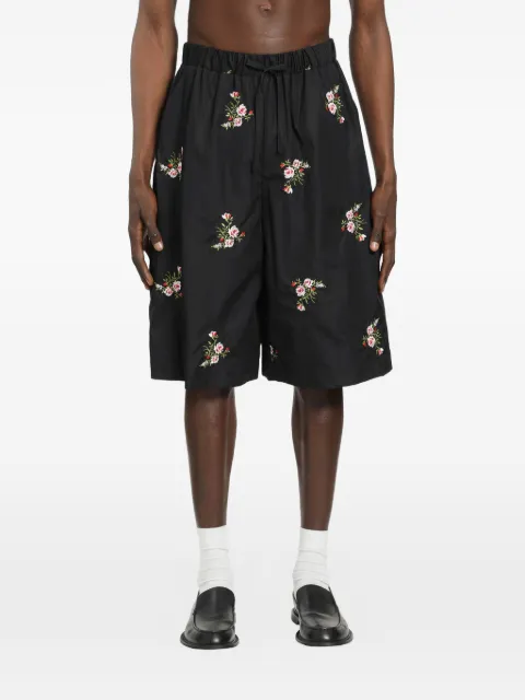 Simone Rocha elasticated floral shorts