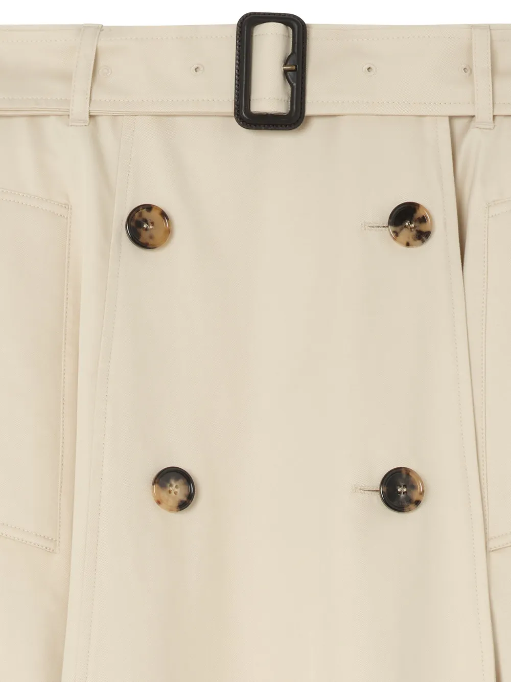 Burberry Gabardine trench midi-rok Beige