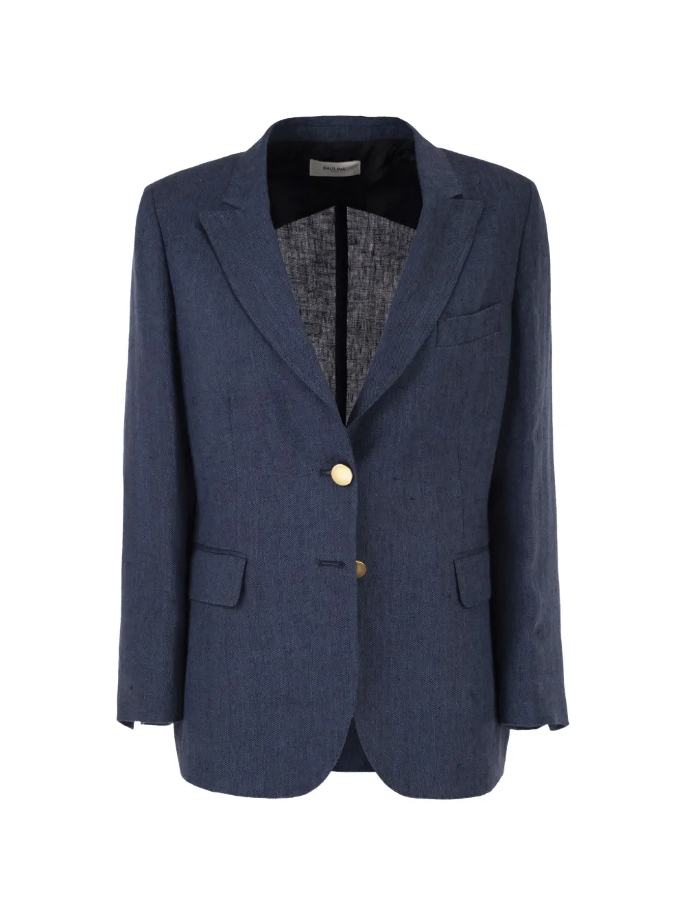 SAULINA Angelica linen blazer - Blu