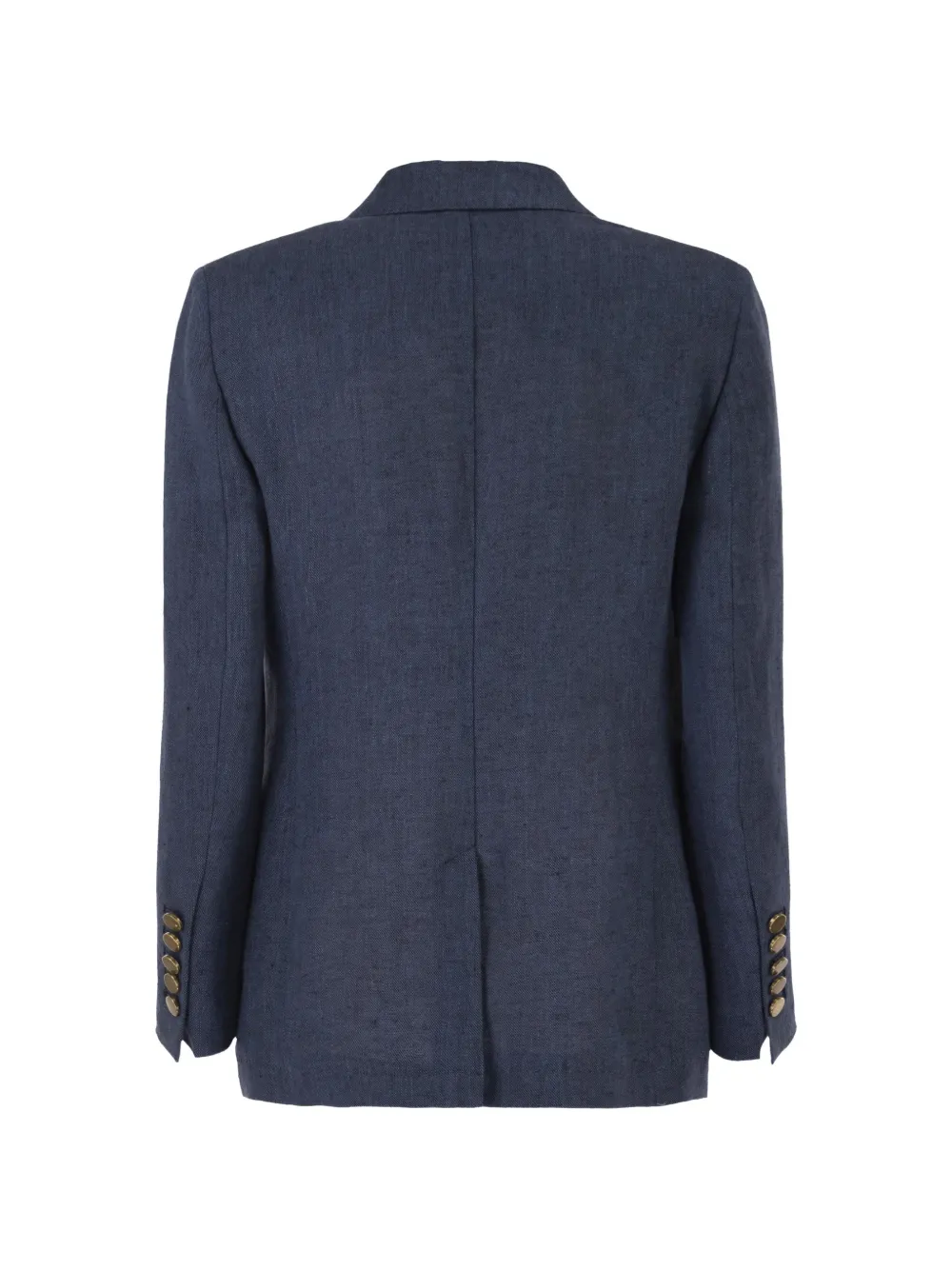 SAULINA Angelica linnen blazer Blauw