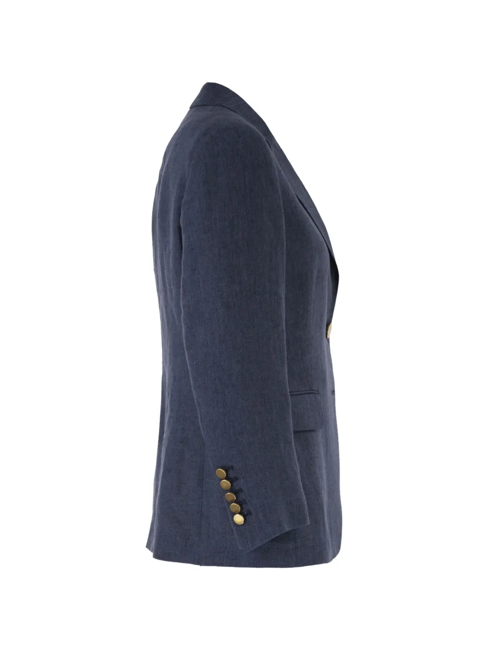 SAULINA Angelica linnen blazer Blauw