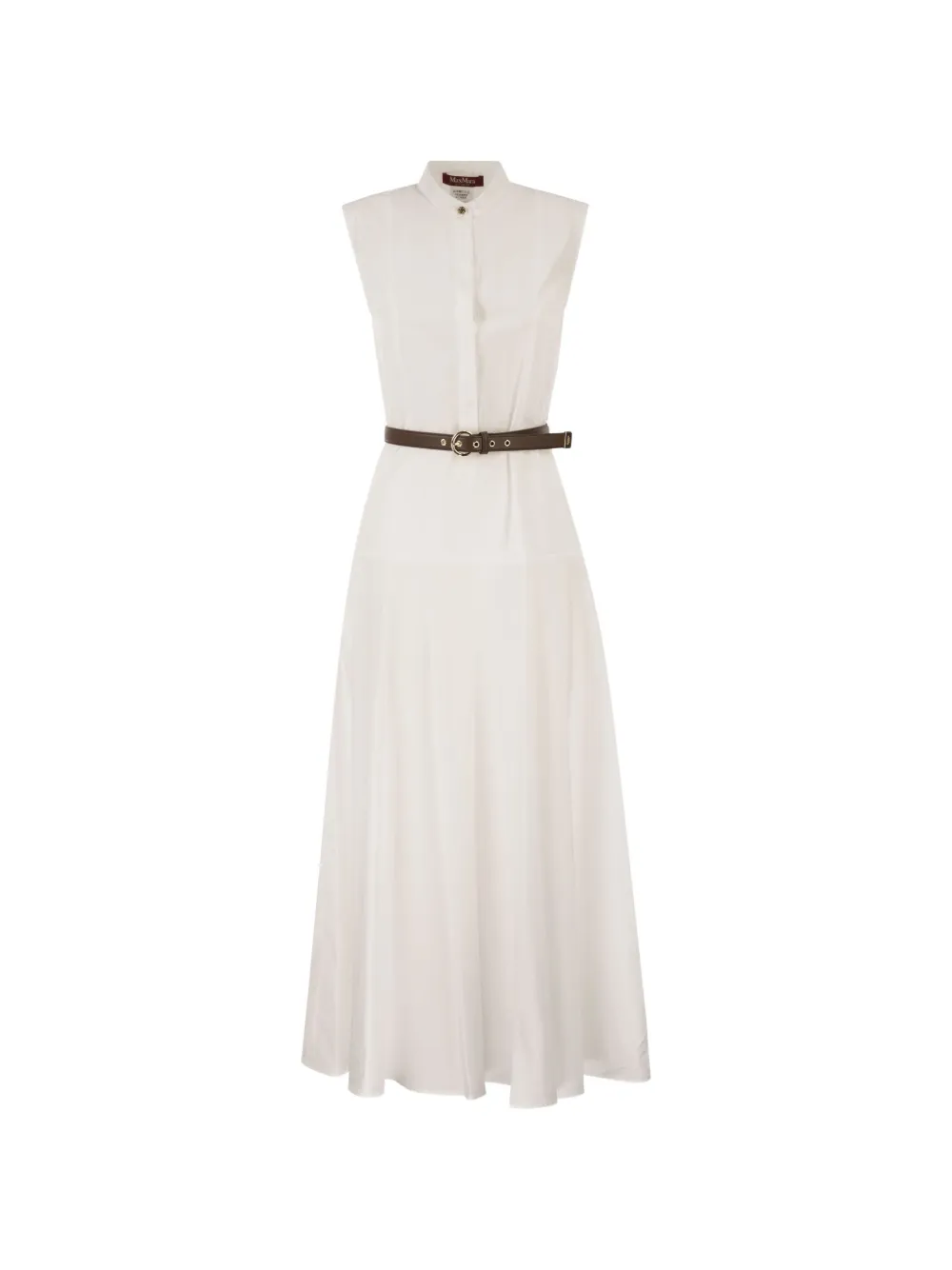 Max Mara belted maxi dress - White