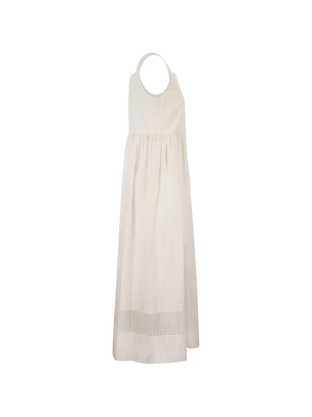  Weekend Max Mara Vestido Midi De Algodón - Blanco 