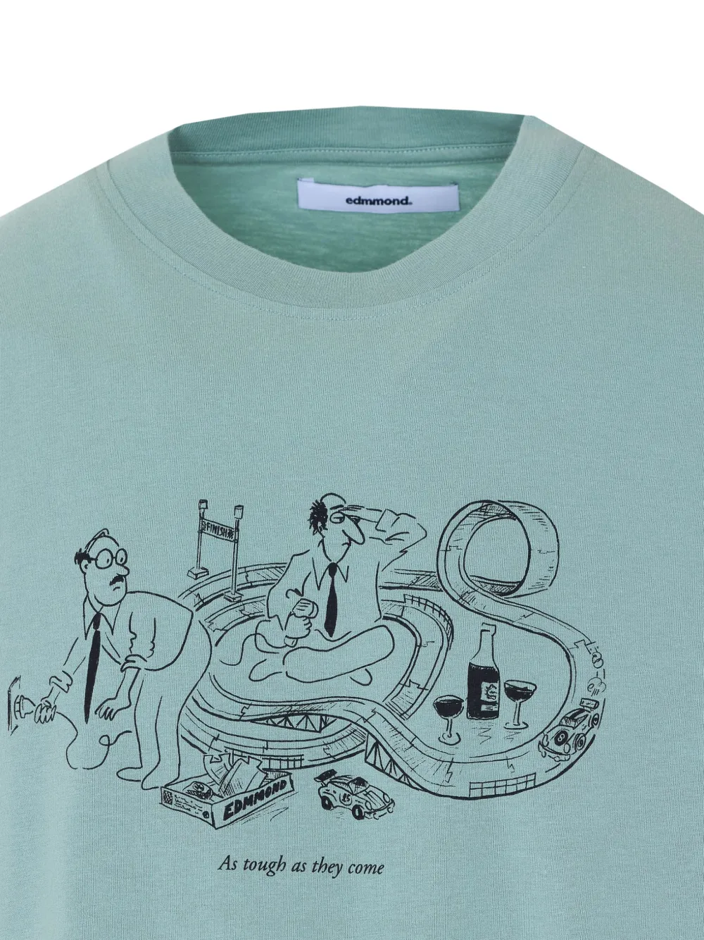 Edmmond Studios Scalextrisch T-shirt met grafische print Groen