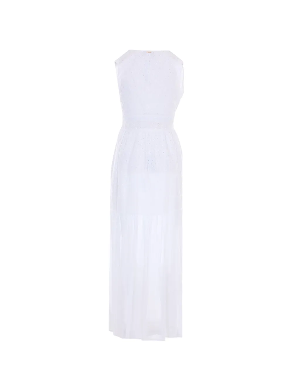 TWINSET Mouwloze jurk met V-hals Wit