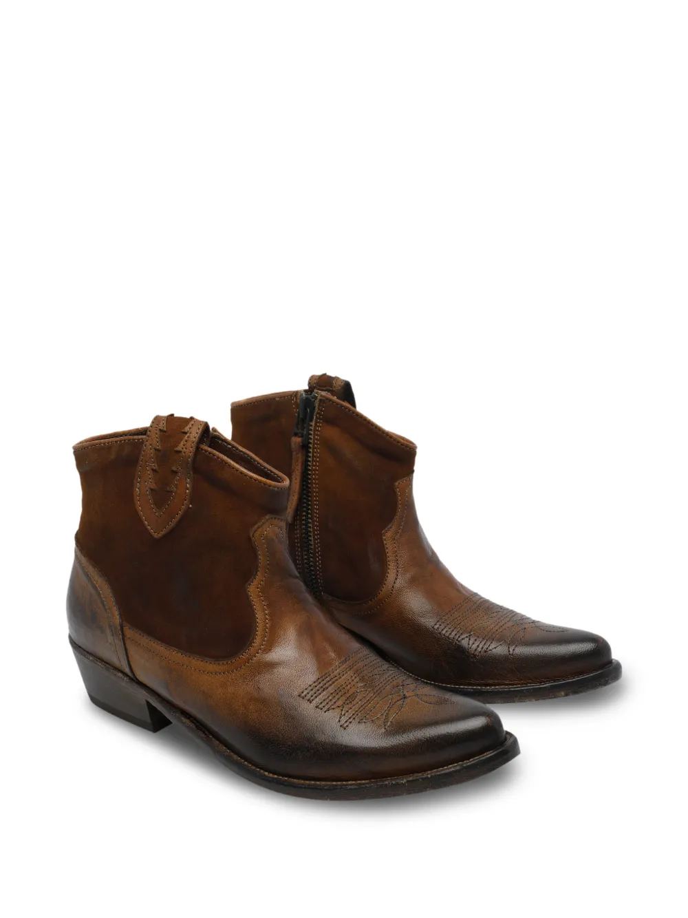 Pawelk's Texano Leather Boots In Multi