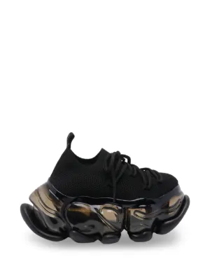 GROUNDS Moopie Mary Jane bubble-sole Sneakers | Black | FARFETCH