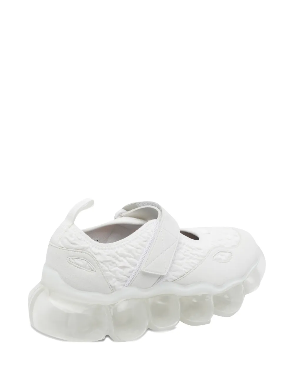 GROUNDS Jewellery sneakers met klittenband Wit