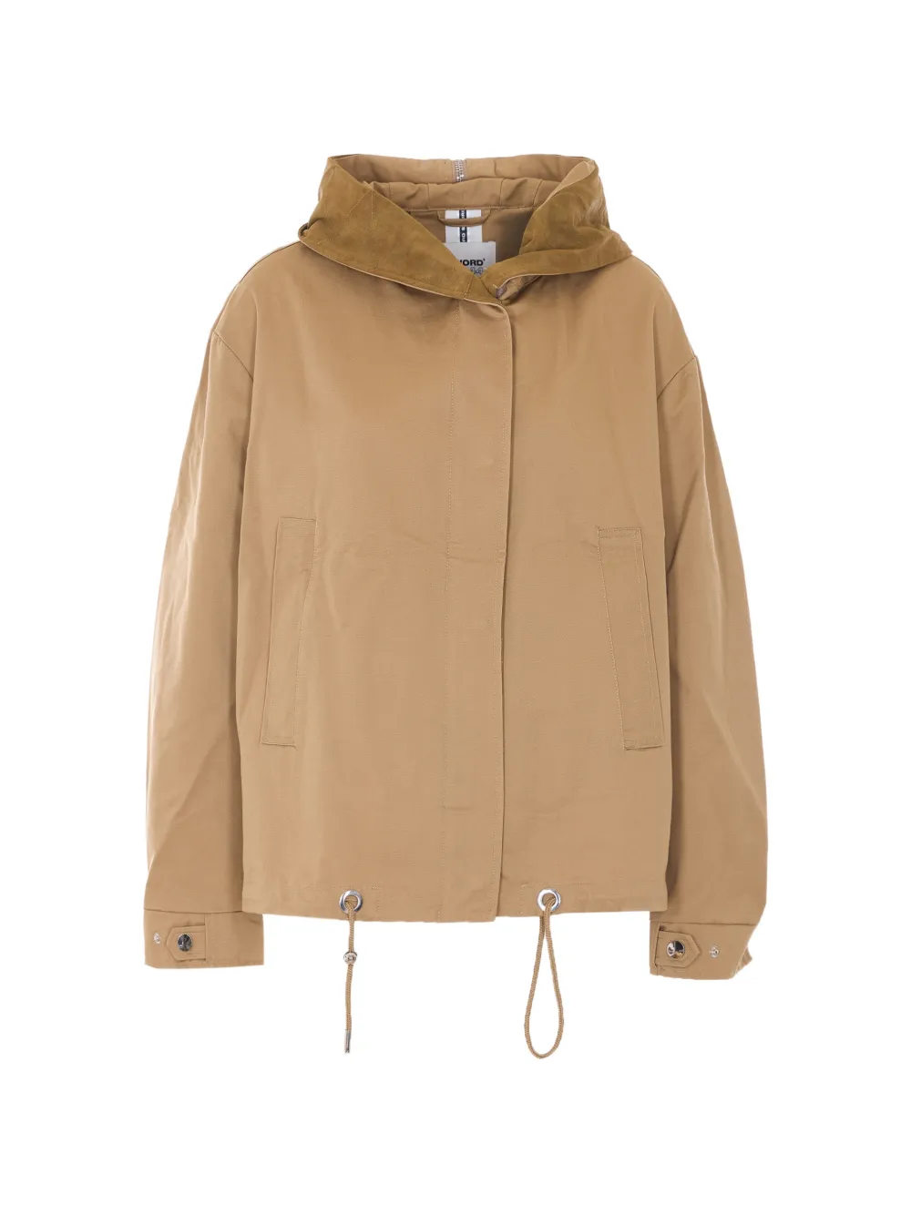 Sword Giacca 6.6.44 con cappuccio e zip - Marrone