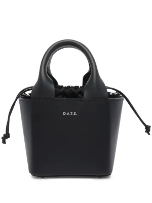 バッグ Date D.A.T.E. Logo Leather Tote Bag | Black | FARFETCH HK