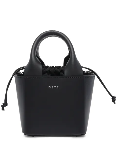 D.A.T.E. logo leather tote bag