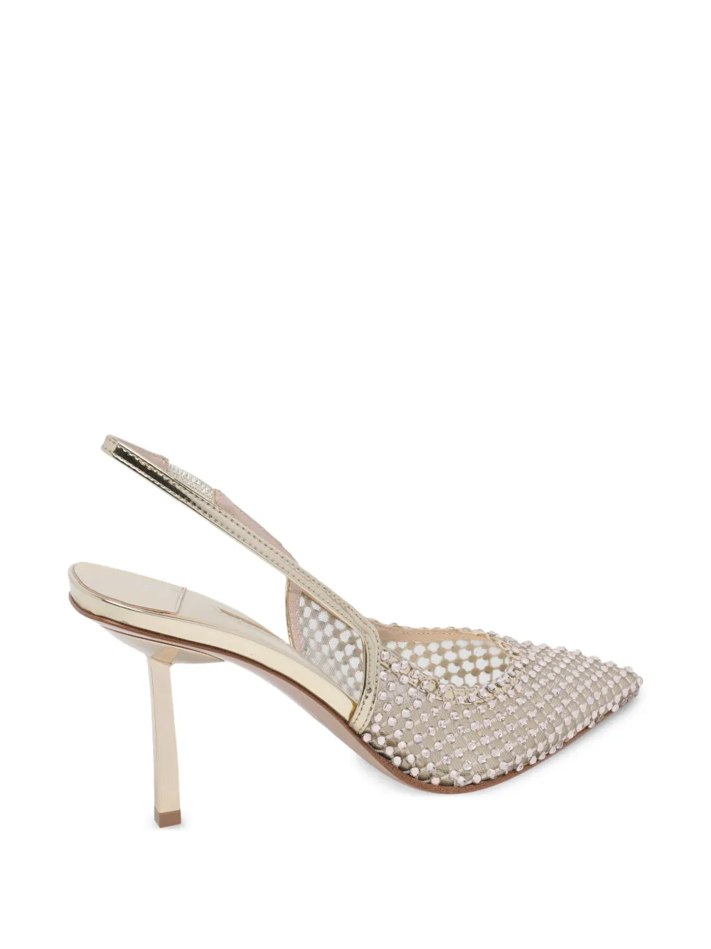 Le Silla Gilda pointed heeled pumps Zilver