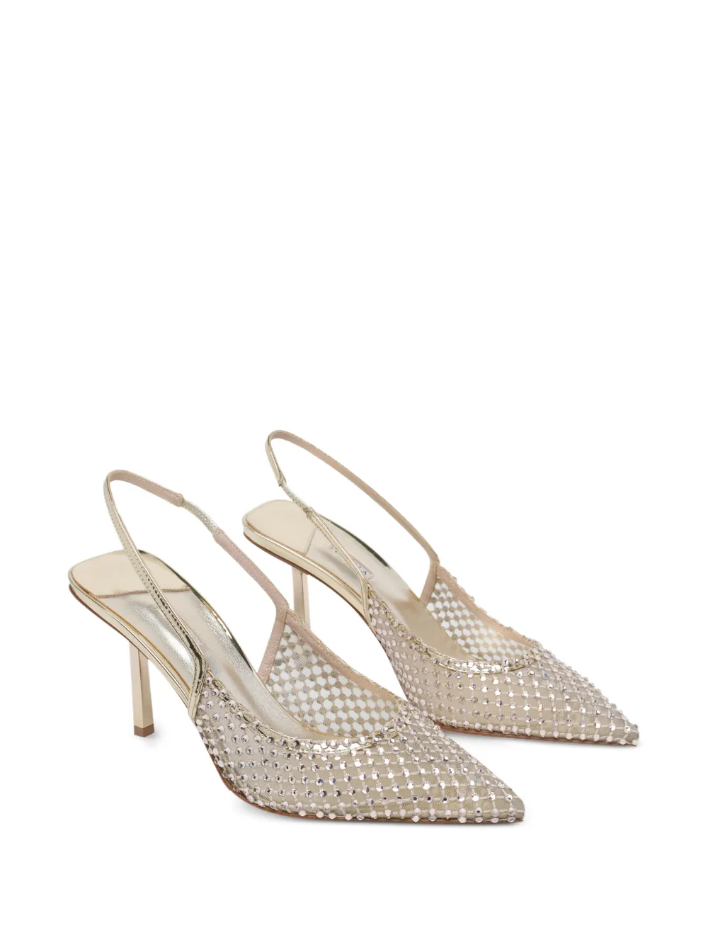 Le Silla Gilda pointed heeled pumps Zilver