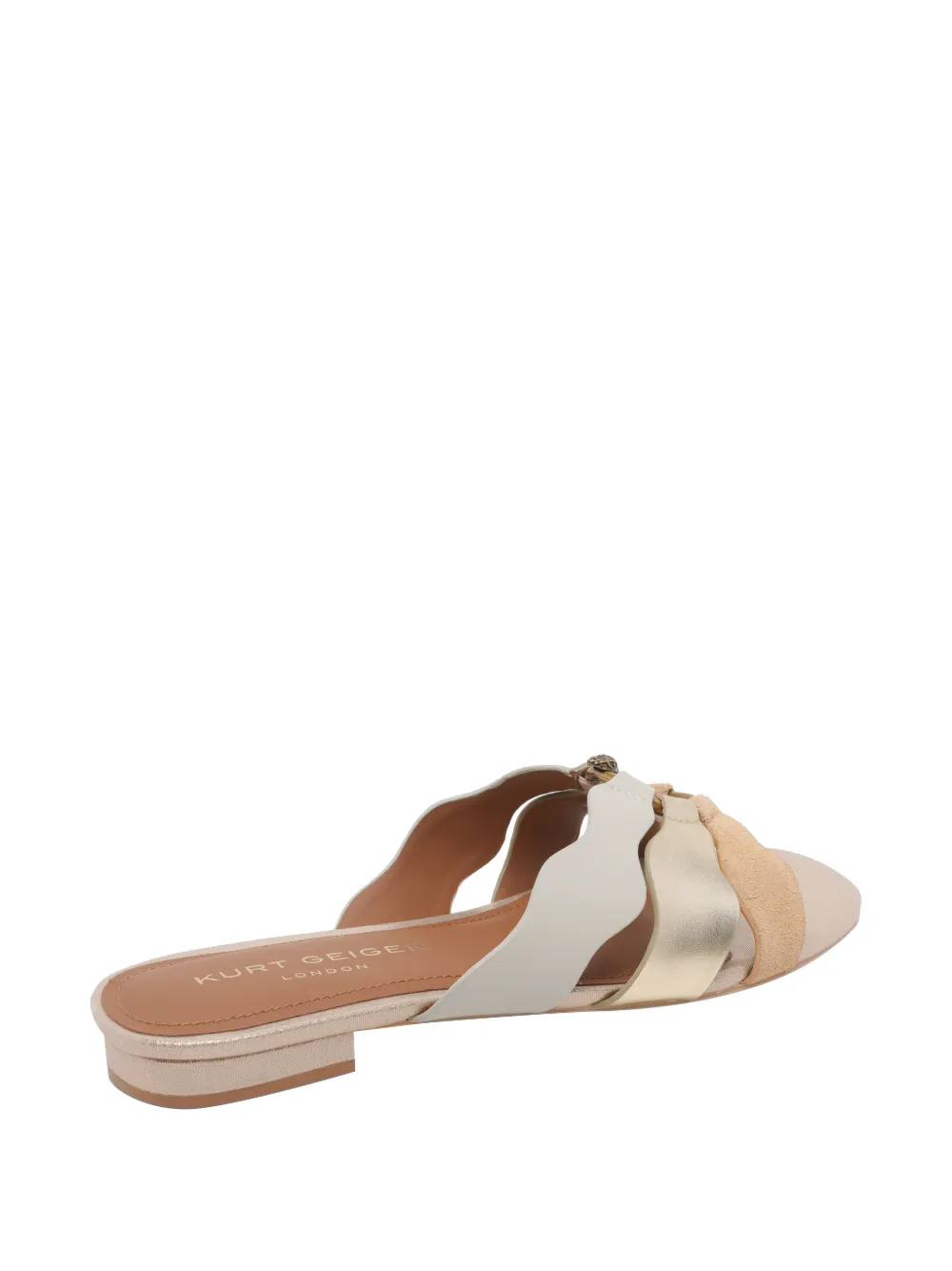 Kurt Geiger London Sun Wave sandalen met ringdetail Beige