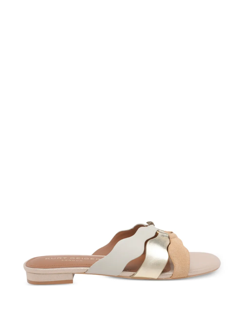 Kurt Geiger London Sun Wave sandalen met ringdetail Beige