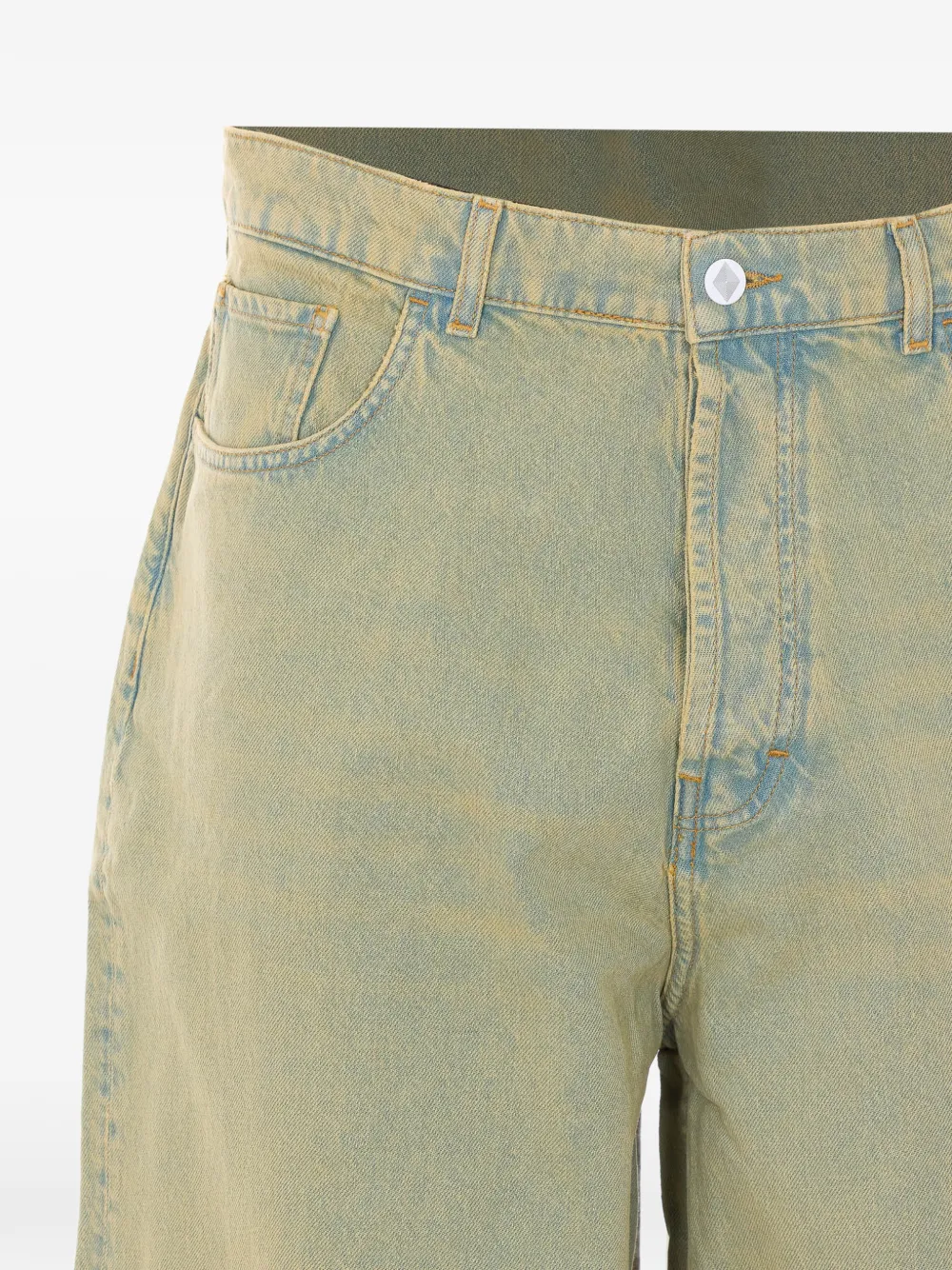  Amish Jean Bargers à Coupe Ample - Bleu 