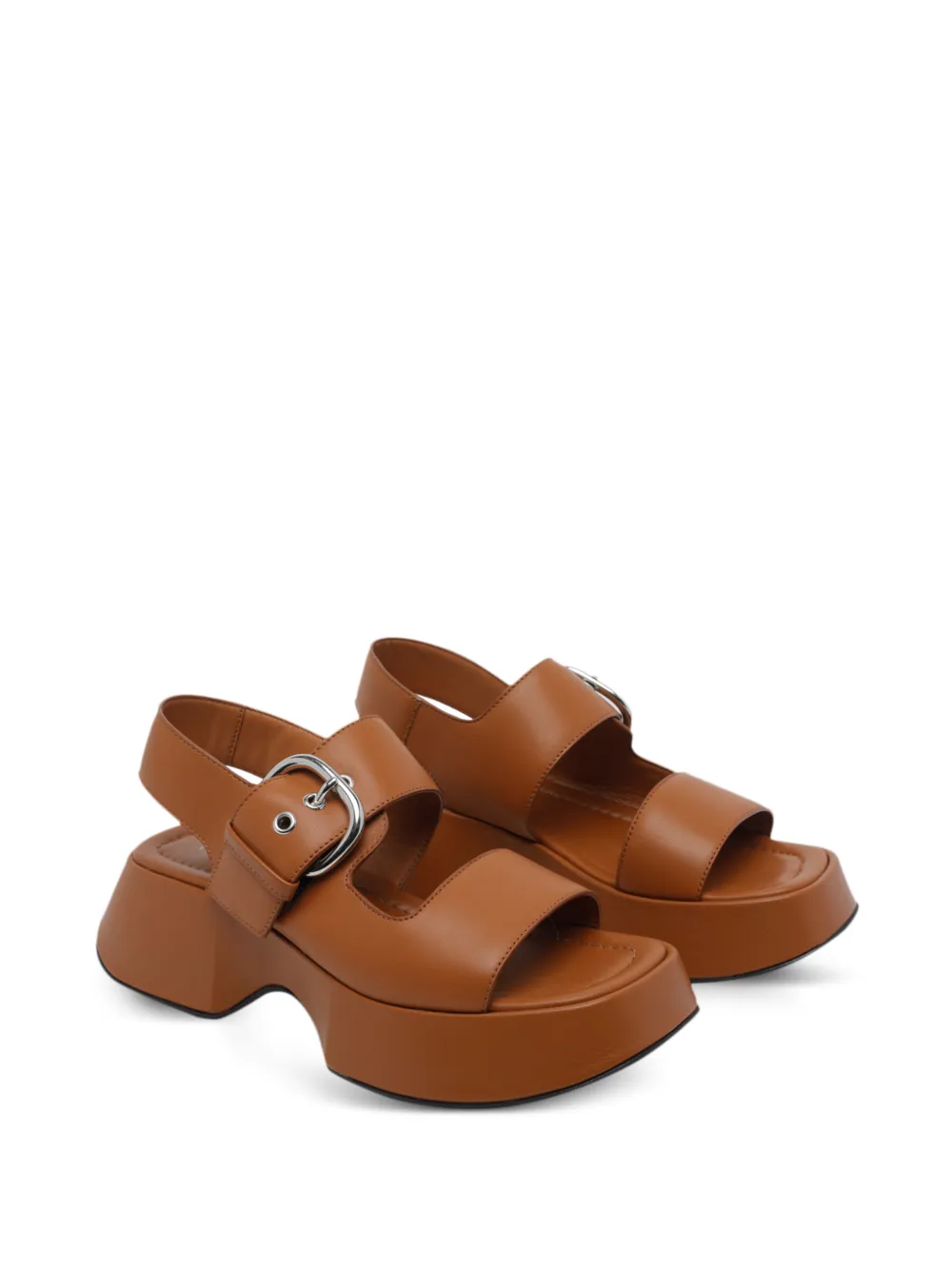 Vic Matie Thelma Sensory leren sandalen Bruin
