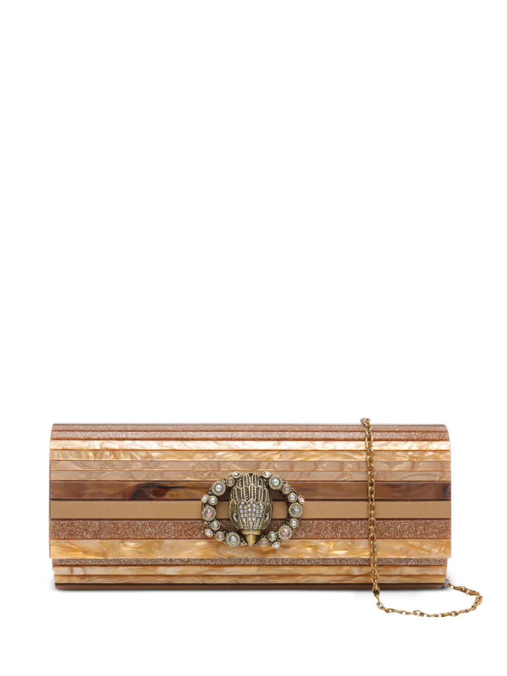 Kurt Geiger Party Eagle Clutch Bag In Neutral
