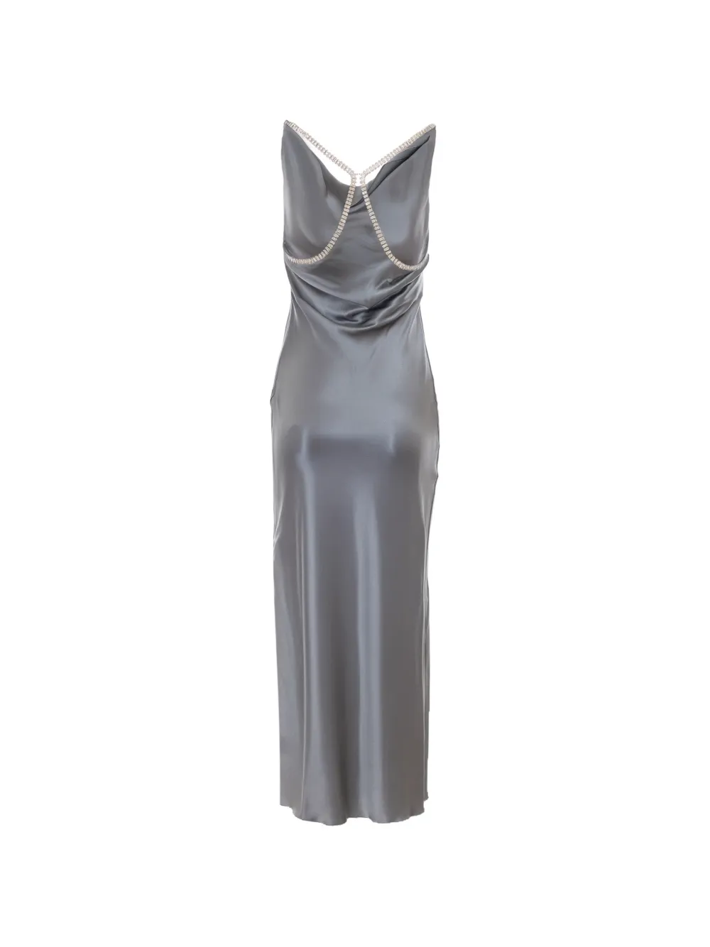 patrizia pepe silk dress Long dress with neckline at the back