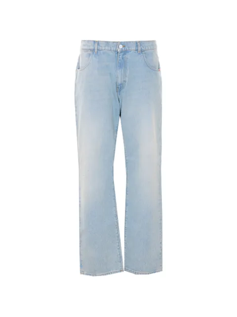 AMISH James logo wide jeans