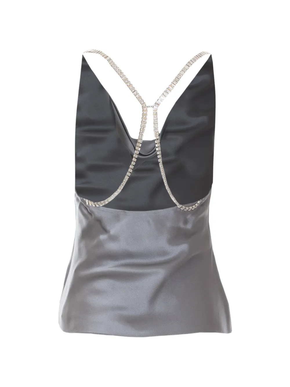 Patrizia Pepe Top met kristallen Grijs