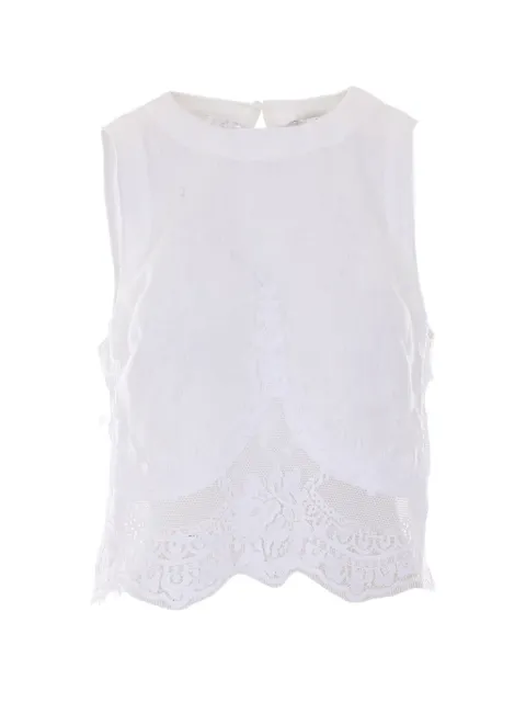 TWINSET floral-lace tank top