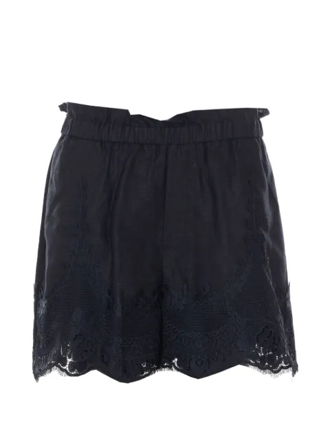 TWINSET floral-lace shorts