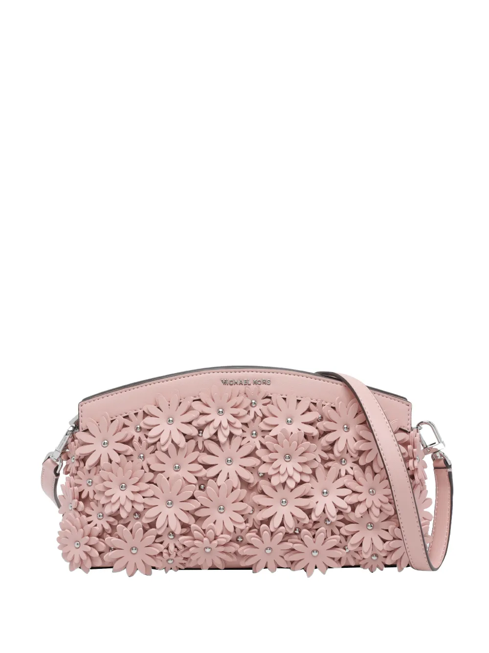 Michael Michael Kors Athena floral-appliqué shoulder bag - Pink