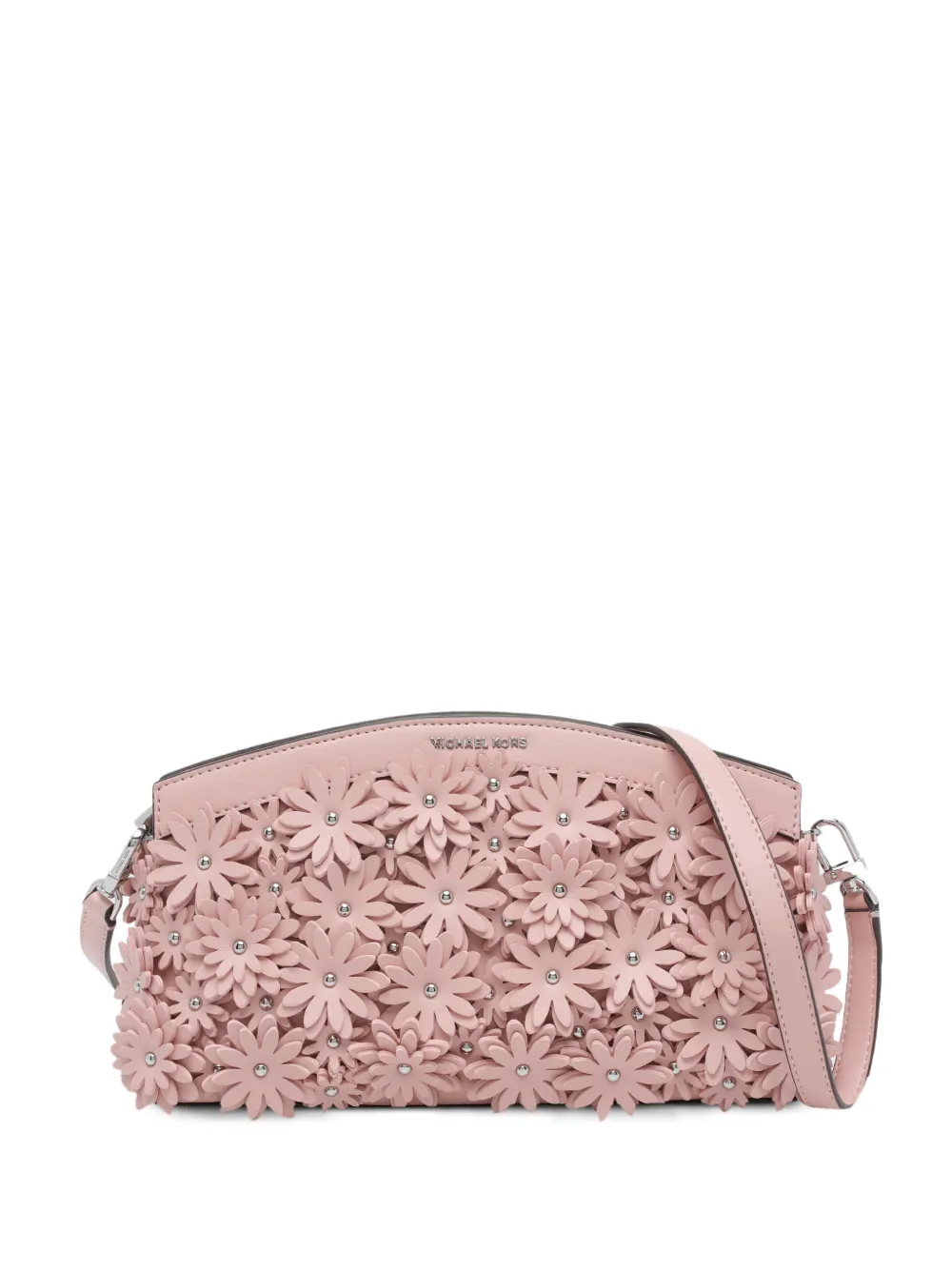Michael Michael Kors Athena floral-appliqué shoulder bag - Pink
