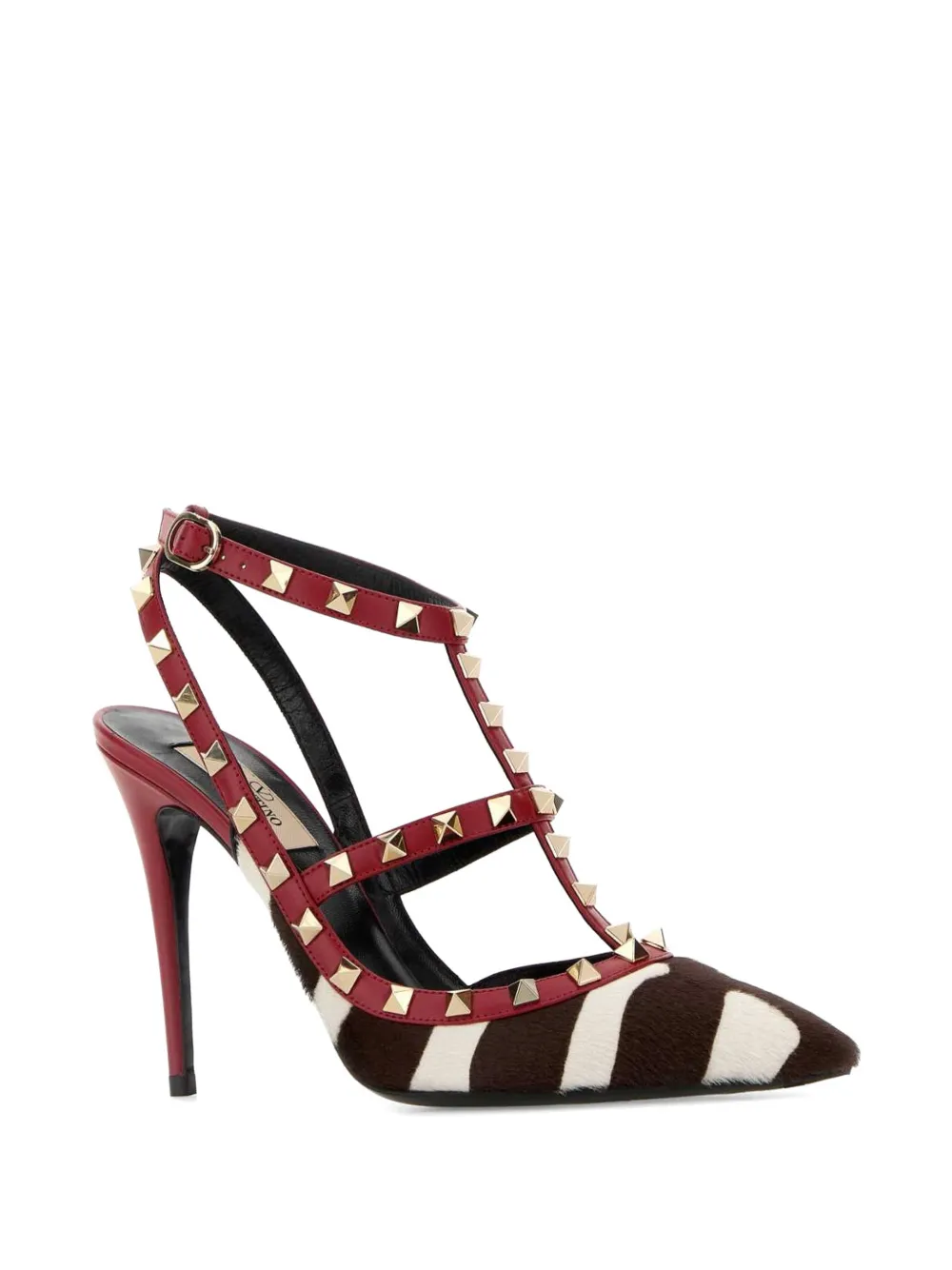 Valentino Garavani printed heeled pumps Rood
