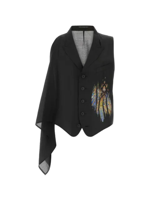 Yohji Yamamoto one-sleeve vest