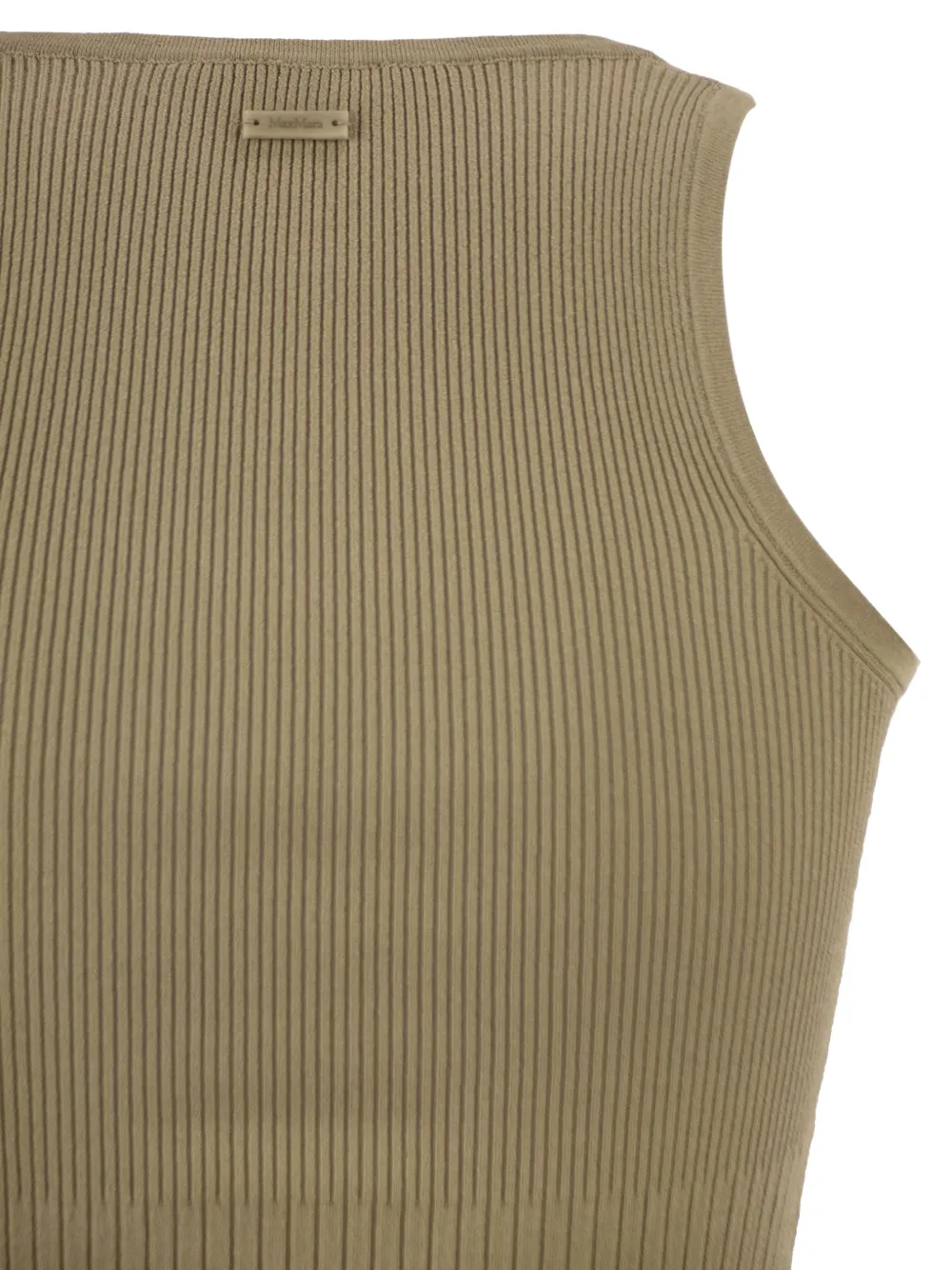 Max Mara Geribbelde tanktop Beige