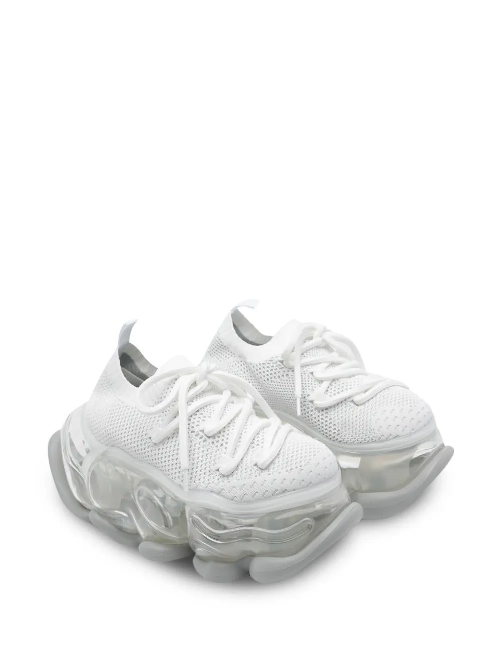 Grounds Skyscraper Sneakers In White