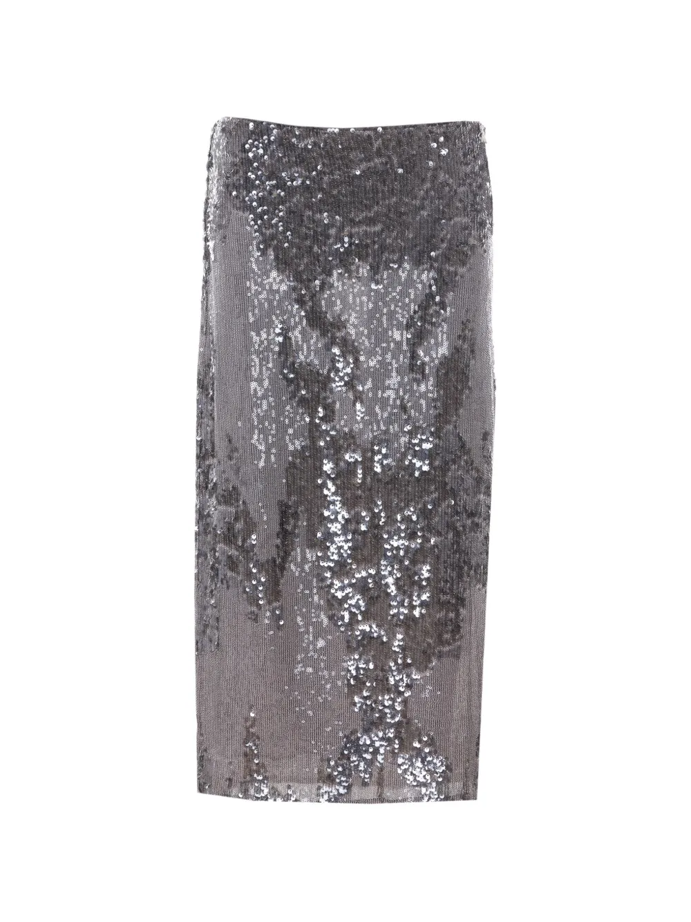 Patrizia Pepe sequined midi skirt - Argento