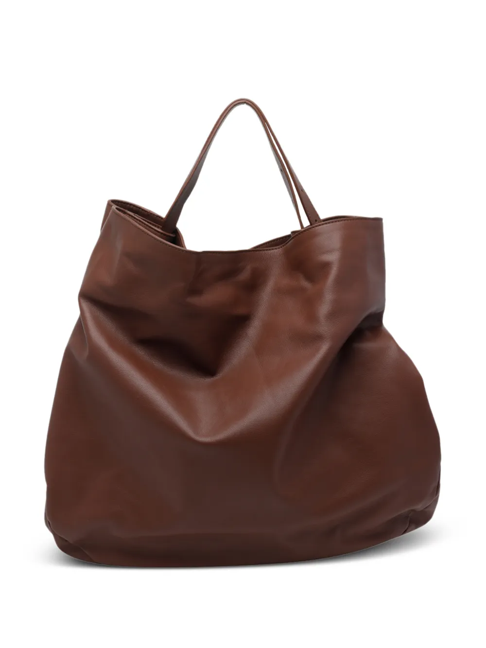 Vic Matie Ada leather tote bag - Marrone