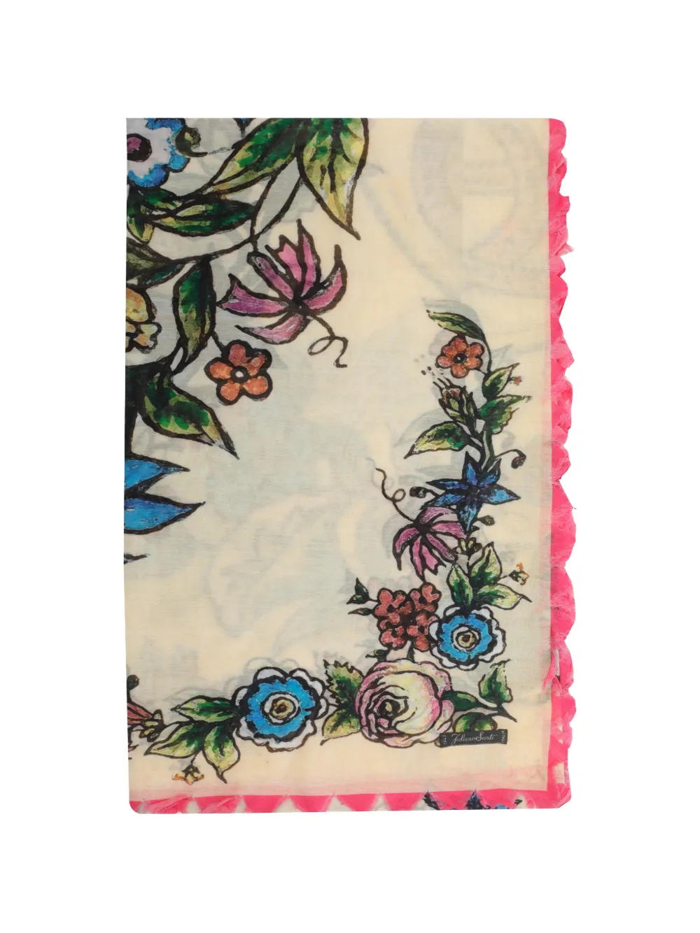 Faliero Sarti floral-print scarf - Toni neutri