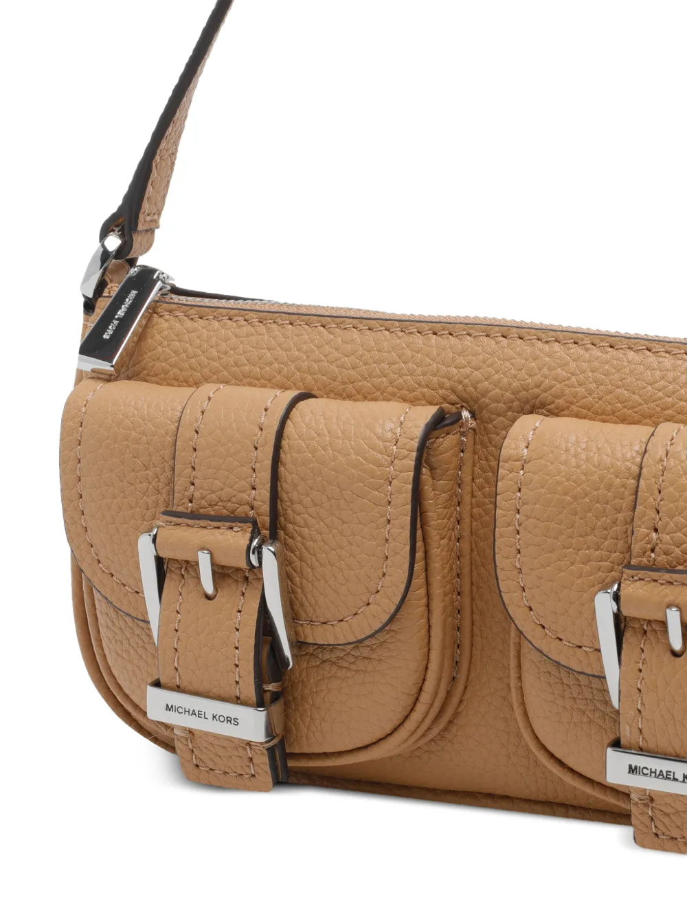 Michael Kors Leren schoudertas Beige