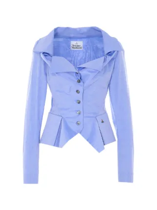 トップス Vivienne Westwood Monday best light blue Vivienne Westwood Monday Asymmetric button-up Shirt | Blue | FARFETCH